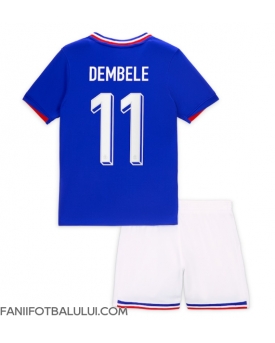 Franța Ousmane Dembele #11 Echipament de Fotbal Replică European 2024 Copii Acasa (+ Șorturi)